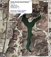 Lake Ahquabi State Park as viewed through Google Maps - click for larger image